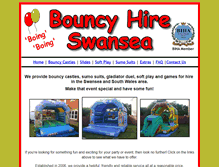 Tablet Screenshot of bouncyhireswansea.co.uk